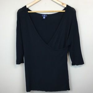 Gap Stretch Surplice Sweater
